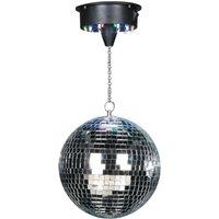 Cheetah 8" (203mm) Mirror Ball With Led Motor & Sound to Light Function in Silver