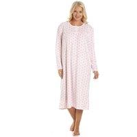 Camille Women's Classic Polka Dot Nightdress in Pink | Size: 22-24