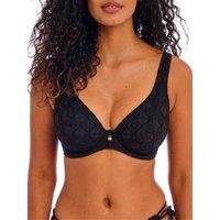 Freya Women's Nomad Nights High Apex Bikini Top in Black | Size: 36GG