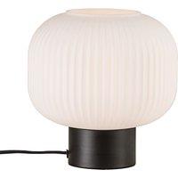 Nordlux Milford Table Lamp Black Glass Livingroom E27 Switch