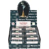 KDMD Set of 12 Packets of Palo Santo Dhoop Cones in Teal