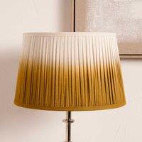 Ruma Mustard Yellow Ombre Pleated Tapered Lamp Shade for Table Lamps | Size: 8 inches