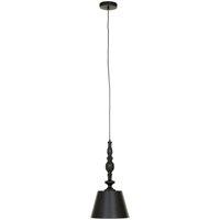 Orsina Matte Black Ceiling Pendant, Dome Suspension Light With Adjustable Cord, Lightweight Iron Hanging Lamp