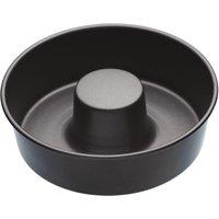 MasterClass Non-Stick Ring Cake Tin, Round Carbon Steel Savarin Cake Pan, 20cm in Black