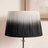 Ruma Black Ombre Pleated Tapered Lamp Shade for Table Lamps | Size: 8 inches