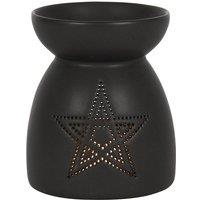 KDMD Black Pentagram Cut Out Oil Burner
