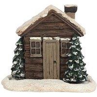 KDMD Log Cabin Incense Cone Burner in Brown
