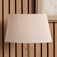 Ruma Taupe Oval Poly Silk Tapered Lamp Shade For Floor Lamps in Brown | Size: 14 inches