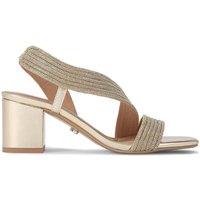 Carvela Women's 'Gala Block Jewel 60' Sandals in Gold | Size: 4
