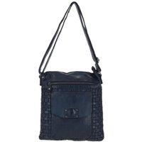 'Estasi' Woven Classic Large Leather Vintage Crossbody Bag