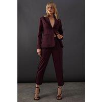 Lace Frill Trim Tailored Trouser
