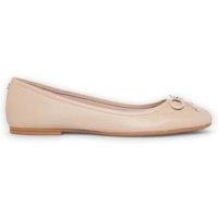 Windsor Smith Women's Leather Mocassin Bellarina Flat Shoes - Babydoll in Beige | Size: 4