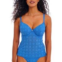 Freya Women's Nomad Nights Tankini Top in Blue | Size: 34HH