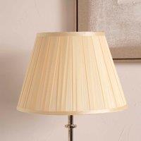 Ruma Cream Empire Silk Box Pleat Lamp Shade for Table Lamps & Floor Lamps in Beige | Size: 14 inches