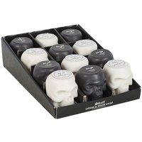 KDMD Set of 12 Opium & White Sage Skull Candles in Display