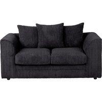 SquareBoxx Lennox Sofa Set 2 Seater in Black