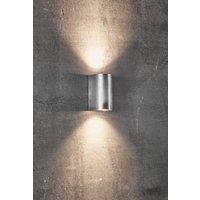 Nordlux Modern Outdoor Wall Light Silver Galvanized steel GU10 Coastal/Marine Safe - Mains Powered, IP44
