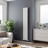 Agadon Milan Designer Aluminium Radiator in White | Size: 1800mm x 280mm