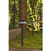 Nordlux Justina Outdoor Post Light Solar Black Metal Garden LED IP44 3000k