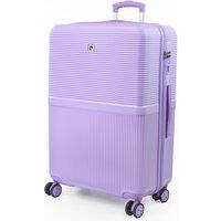 Pierre Cardin Monaco Premium Hard Shell Hold Luggage TSA 8 Wheels Suitcase in Purple | Size: Large