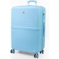 Pierre Cardin Monaco Premium Hard Shell Hold Luggage TSA 8 Wheels Suitcase in Blue | Size: Large