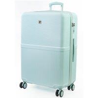 Pierre Cardin Monaco Premium Hard Shell Hold Luggage TSA 8 Wheels Suitcase in Light Green | Size: Large