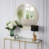 Home Garden Direct Pandora - Round Wall Mirror - 80x80 cm in Silver