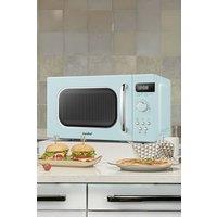 Comfee 800w 20L Retro Style Microwave Oven with 8 Modes, 5 Power Levels, Defrost Setting, Express Cook, Timer, Control Panel&Child Lock