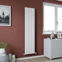 Agadon Vienna Designer Aluminium Radiator in White | Size: 1800mm x 555mm