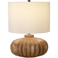 Netlighting Woodside 1 Light Table Lamp E27 in Brown