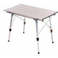 Oypla 3ft Adjustable Portable Folding Outdoor Aluminium Camping Table in Silver