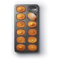 MasterClass Non-Stick 12 Hole Madeleine Pan in Black
