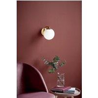 Nordlux Grant Wall Light Brass Glass Bedroom E14 Switch Plug In/Mains in Gold