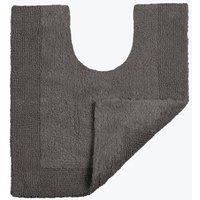 Allure Bath Fashions Elegance Reversible Heavyweight Pedestal Mat in Charcoal