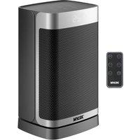 MYLEK Electric PTC Ceramic Heater Timer Freestanding Oscillation 1500W in Black