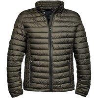 TEE JAYS Men's Zepelin Padded Jacket in Dark Olive | Size: Large