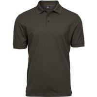 TEE JAYS Men's Luxury Stretch Pique Polo Shirt in Dark Olive | Size: Medium