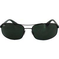 Ray-Ban Men's Rectangle Matt Black Grey Green Sunglasses