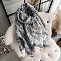 Lemon Daisy Accessories Women's Darcy Winter Scarf Shawl in Grey