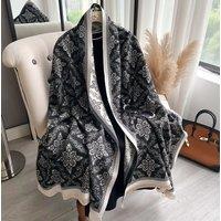 Lemon Daisy Accessories Women's Darcy Winter Scarf Shawl in Black