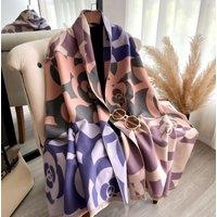 Lemon Daisy Accessories Women's Harriet Winter Scarf Shawl in Purple