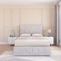 Cambridge Divan Bed Set With No drawers & Matching Footboard - Plush Velvet