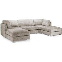 Bishop U-Shape Fabric 5 Seater Sofa Alaska Fabric Truffle Full Back