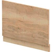Balterley Edge/Power Straight End Bath Panel & Plinth - Textured Woodgrain Autumn Oak in Brown