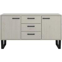 Core Products Texas Medium Sideboard With 2 Doors, 3 Drawers in Grey
