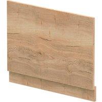 Balterley Edge/Power Straight End Bath Panel & Plinth - Textured Woodgrain Autumn Oak in Brown