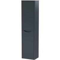 Balterley Wall Hung 2 Soft Close Door Tall Unit Dark Grey 400mm
