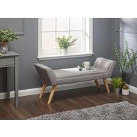 GFW Milan Ottoman Storage Bench in Grey