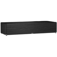 Berkfield Home Sunlounger Cover 12 Eyelets 205x75x40 cm Polyethylene in Black | Size: 205 x 75 x 40 cm