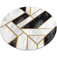 RugsX Emerald Rug in Black | Size: 160 cm diameter